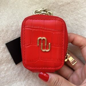 Maje AirPod case keychain